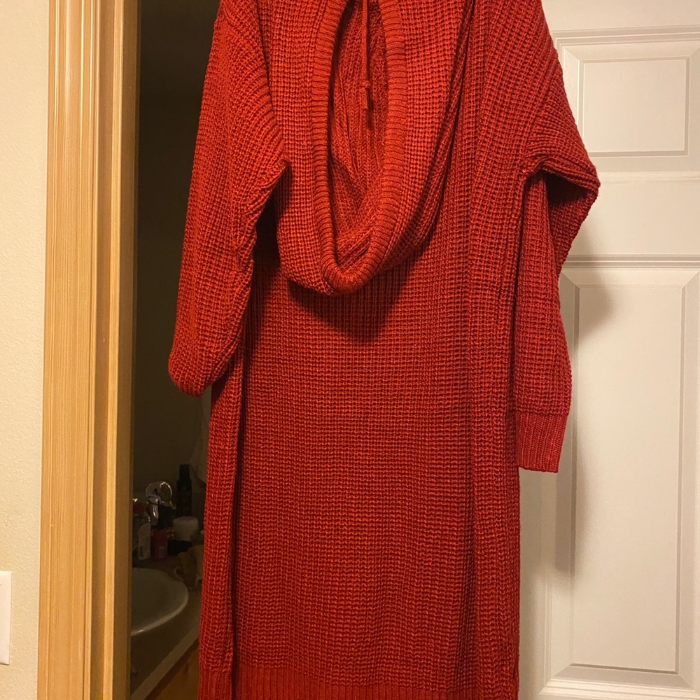Fashion nova hooded sweater dress